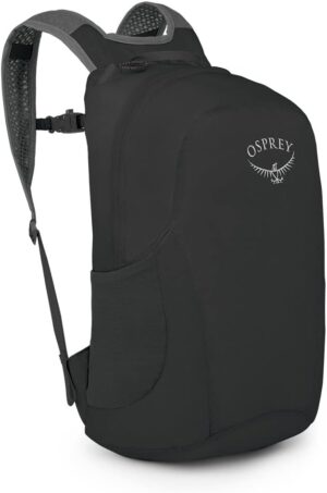 Osprey Ultralight Collapsible Stuff Pack, Black OS | travel organizer, packing cube, toiletry bag, carry on accessory, Black color, OS size