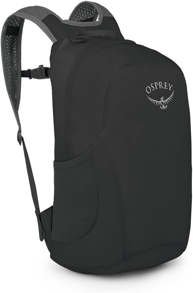 Osprey Ultralight Collapsible Stuff Pack, Black OS | travel organizer, packing cube, toiletry bag, carry on accessory, Black color, OS size
