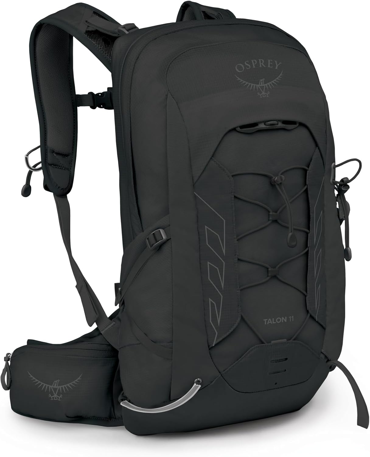 Osprey Talon 11L Men's Lightweight Hiking Backpack, Black OS | daypack, travel daypack, camping pack, Black color, OS size