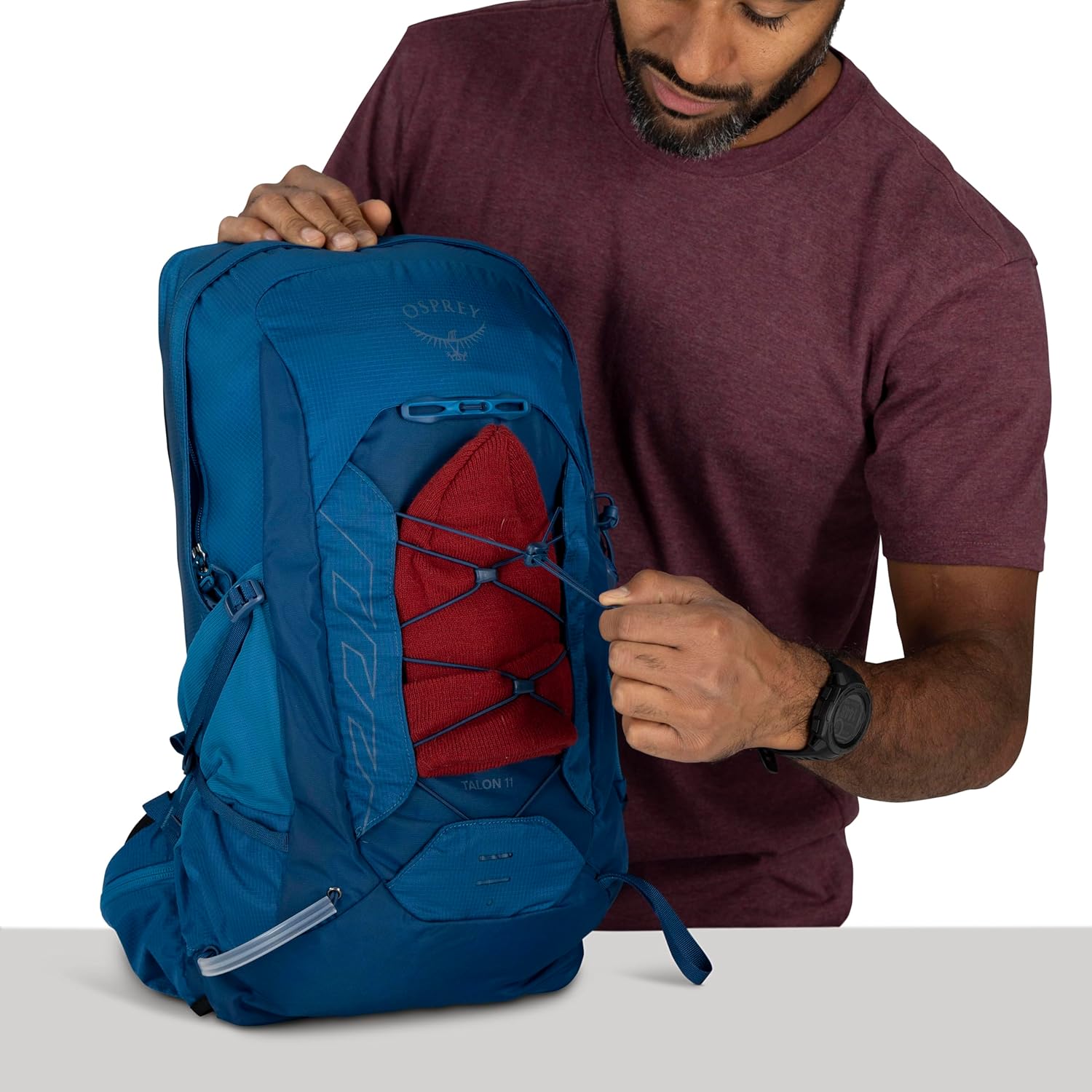 Osprey Talon 11L Men's Lightweight Hiking Backpack, Black OS | daypack, travel daypack, camping pack, Black color, OS size - Image 12