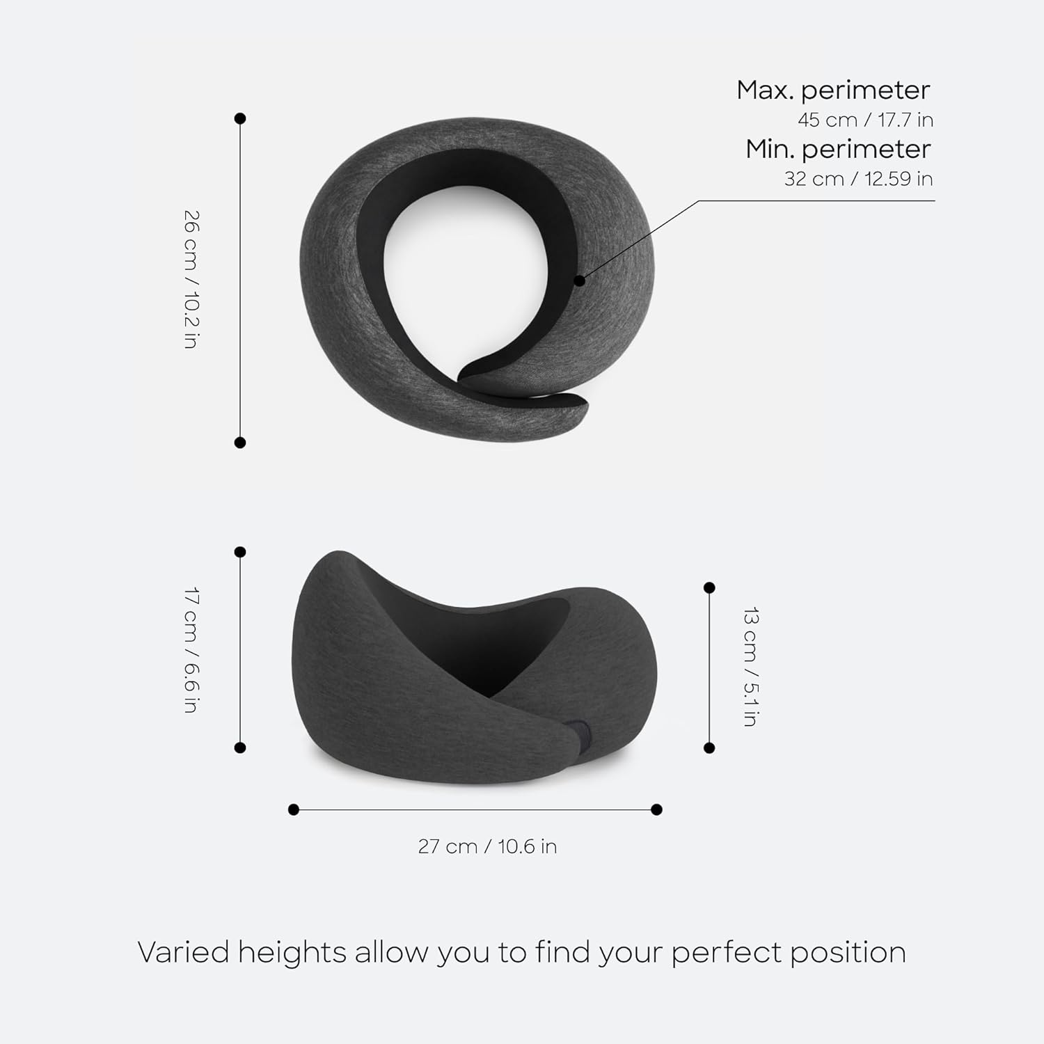 Ostrichpillow GO Travel Pillow, 360° Memory Foam Support, Soft & Washable - Image 4