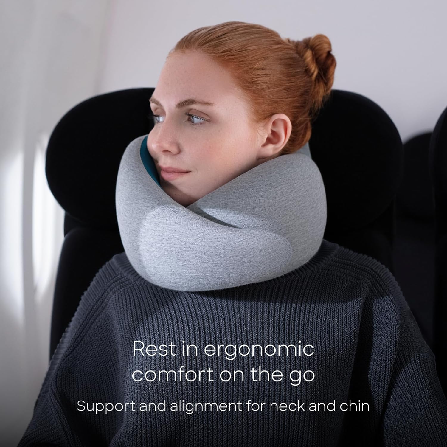 Ostrichpillow GO Travel Pillow, 360° Memory Foam Support, Soft & Washable - Image 6