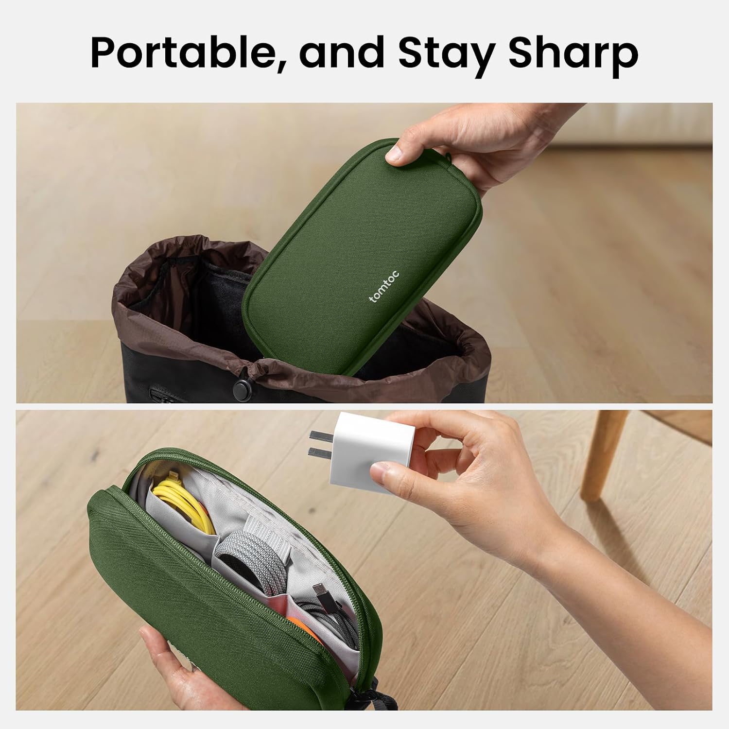 tomtoc Electronics Organizer Travel Case, Water Resistant Travel Bag Cable Organizer for Essentials, Tech Pouch Accessories Carry Storage for Cord, Phone, Cables, Airpods, USB Flash Drive, Daily Items | Water Resistant Tech Pouch Accessories Travel Bag Carry Storage for Cord, Phone, Cables, Airpods, USB Drive, Daily Items - Image 10